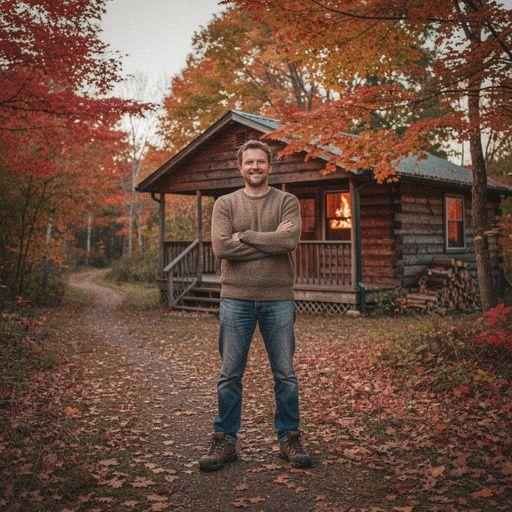 Дорожка, ведущая к скрытой от глаз лесной кабине.